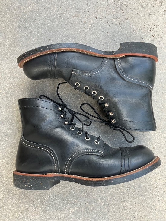 Red Wing 8114 Iron Ranger Sz 6.5US Black Leather Boots main image 7